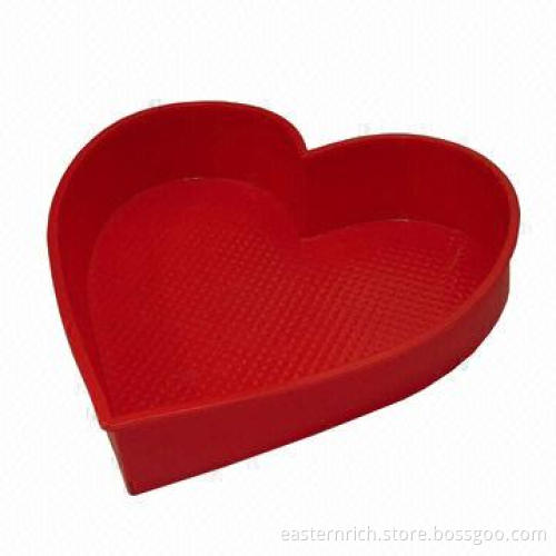 Silicone bakeware, heart shape, sized 27x26.2x6cm
